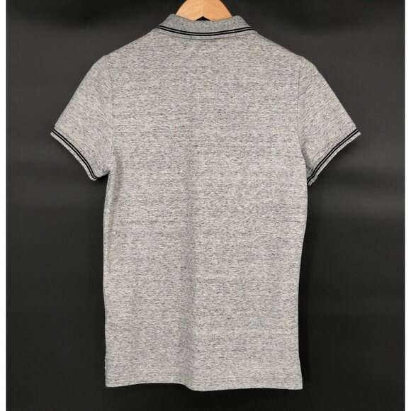 American Eagle Outfitters Mens Super Soft Slim Fit Polo Shirt S Gray Golf Preppy - Picture 2 of 8